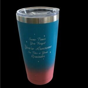 BNWOT Gradient Blue and Pink Tumbler